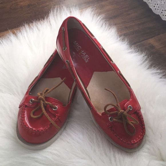 Michael Kors Shoes - Michael Kors red loafers